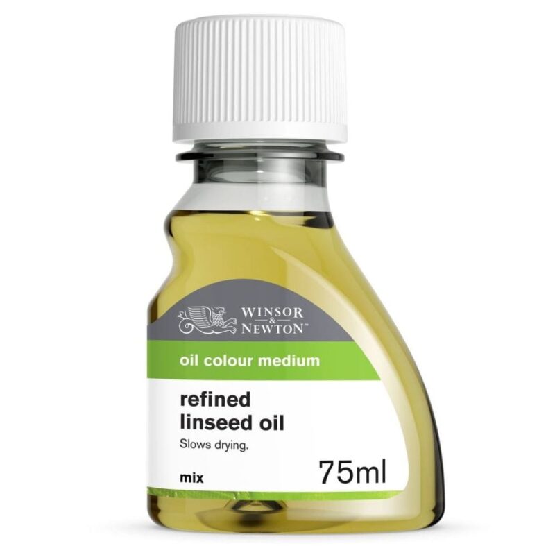 Winsor & Newton Refined Linseed Oil 75ml Bottle